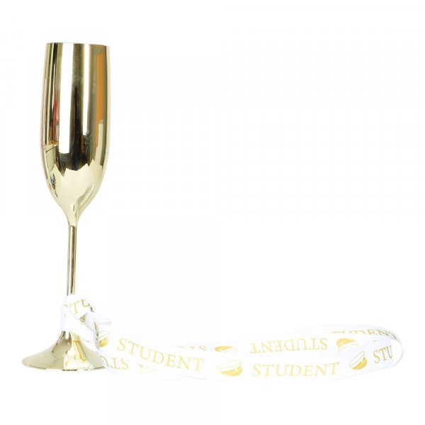 Sektglas mit Band - Student - Gold Sektglas mit Band - Student - Gold