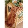 Tischläufer aus Stoff - Braun - 90 cm x 3 m Tischläufer aus Stoff - Braun - 90 cm x 3 m