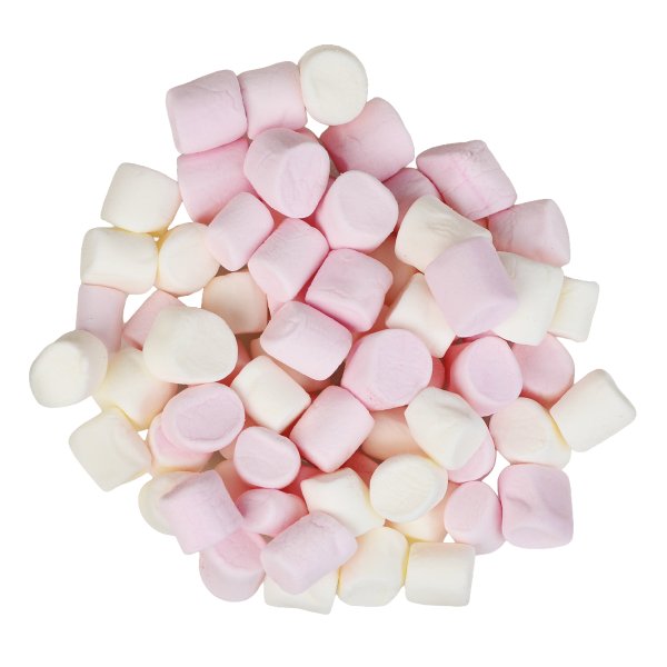 Mini-Marshmallows - Weiß/Rosa - BAM - 250 g Mini-Marshmallows - Weiß/Rosa - BAM - 250 g