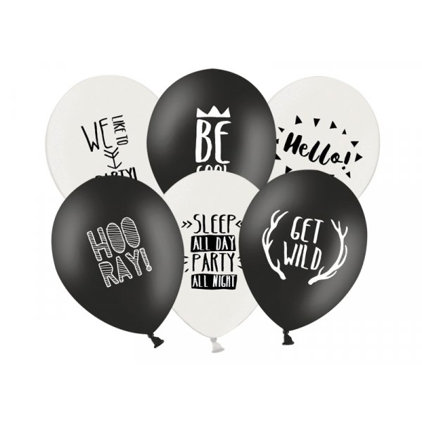 Luftballons - Party - Mix - 6er-Pack Luftballons - Party - Mix - 6er-Pack