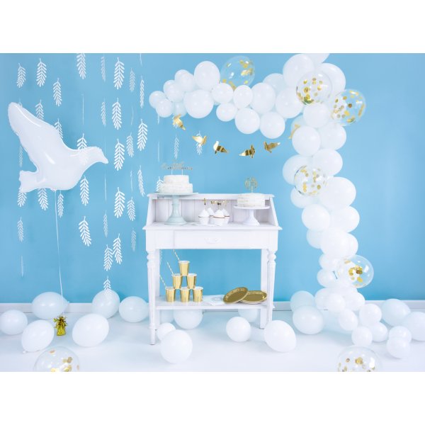Pastellballons - Premium 27 cm - Weiß - 100er-Pack