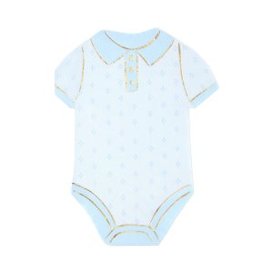 Servietten - Babybody - Blau/Gold - 10er-Packung Servietten - Babybody - Blau/Gold - 10er-Packung