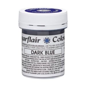 Schokoladenbraun - Dunkelblau - 35 g - Sugarflair Schokoladenbraun - Dunkelblau - 35 g - Sugarflair