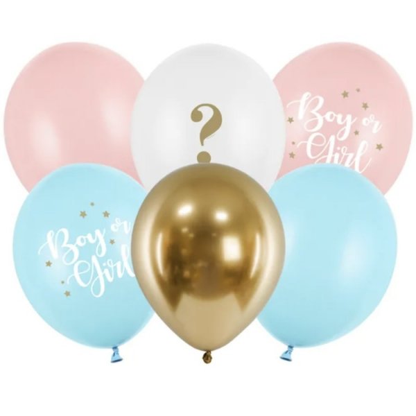 Ballonstrauß - Mädchen oder Junge - 6 Stück Ballonstrauß - Mädchen oder Junge - 6 Stück