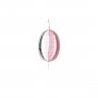 Kissenballons - Silber und Pastellrosa, 47 cm
