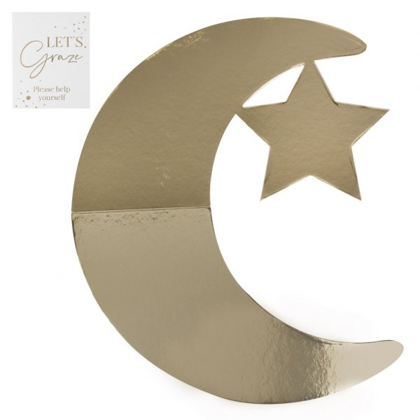 Servierplatte - Mond/Stern - Gold Servierplatte - Mond/Stern - Gold