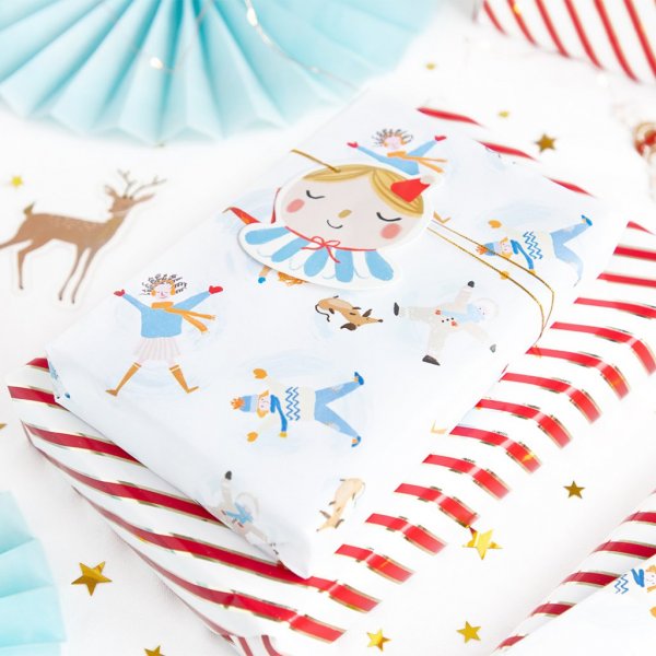 Geschenkpapier - Winterkinder