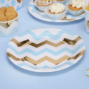 Pappteller - Pattern Works - Blau - 8er-Pack Pappteller - Pattern Works - Blau - 8er-Pack