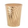 Pappbecher - Palmenblätter - Braun und Gold - 8er-Packung Pappbecher - Palmenblätter - Braun und Gold - 8er-Packung