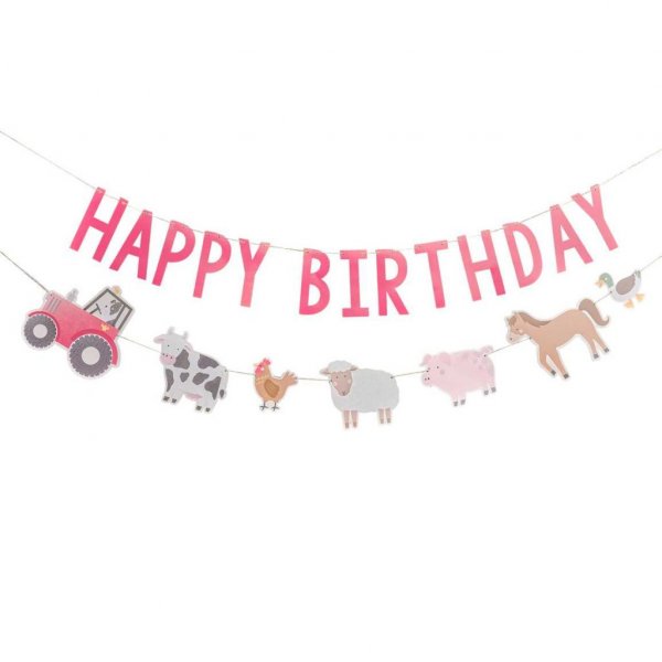 Wimpel - Alles Gute zum Geburtstag - Nutztiere Wimpel - Alles Gute zum Geburtstag - Nutztiere