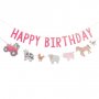 Wimpel - Alles Gute zum Geburtstag - Nutztiere