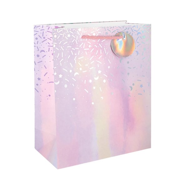 Geschenkt�ten/Angelstaubbeutel - Pastellfarbene Sterne & Mond - Klein, 18 x 23 cm - 12er-Packung