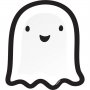 Pappteller - Cute Ghost - Schwarz/Weiß - 8er-Pack Pappteller - Cute Ghost - Schwarz/Weiß - 8er-Pack