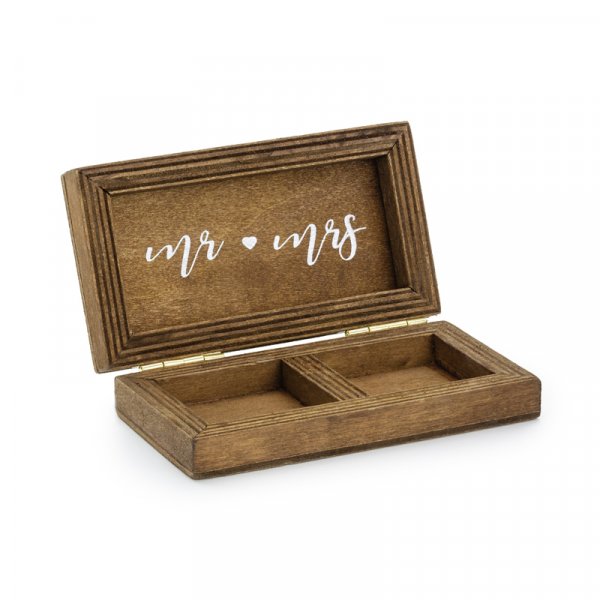 Ringbox - Holz - Mr & Mrs Ringbox - Holz - Mr & Mrs