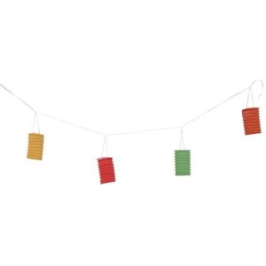 Girlande - Bunte Laternen - 8 Stück - 4 m Girlande - Bunte Laternen - 8 Stück - 4 m