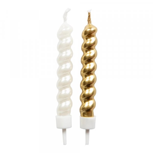 Kuchenkerzen - Gold - Gebogen - 8er-Packung Kuchenkerzen - Gold - Gebogen - 8er-Packung