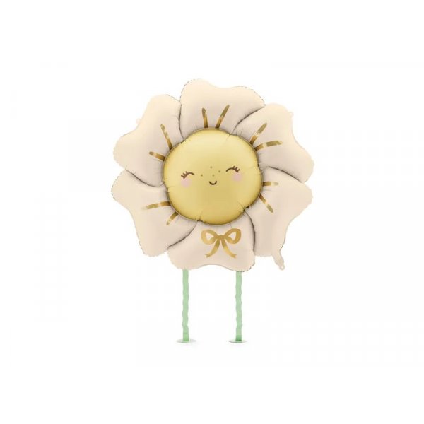 Folienballon - Blume - Nude - ca. 80 x 80 cm
