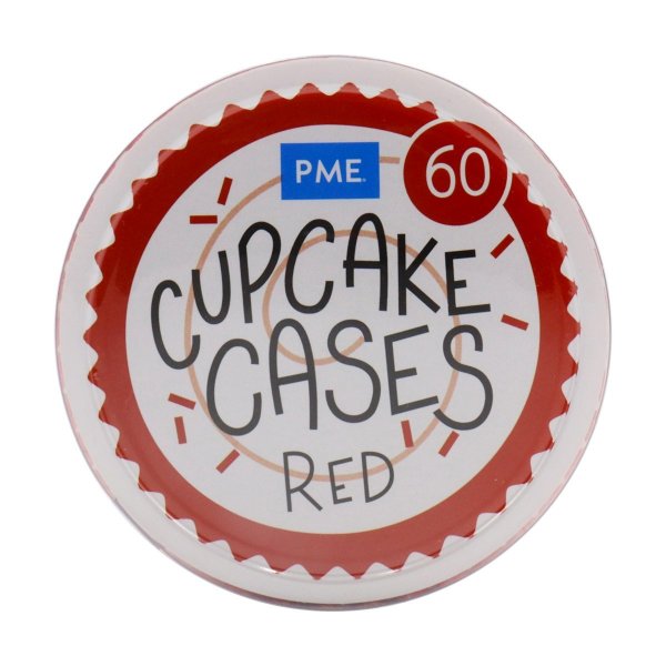 Mini-Muffinformen - Rot - PME - 60er-Pack Mini-Muffinformen - Rot - PME - 60er-Pack