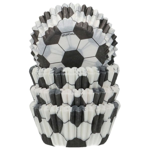 Mini-Muffinformen - Fußball - FunCakes - 100er-Packung Mini-Muffinformen - Fußball - FunCakes - 100er-Packung