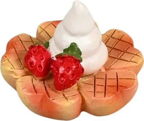 Miniartikel - Waffel mit Sahne und Beeren