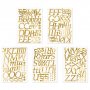 Aufkleber - Buchstaben - Gold