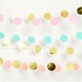 Girlande - Kreise - Pastell/Gold - 6er-Pack Girlande - Kreise - Pastell/Gold - 6er-Pack
