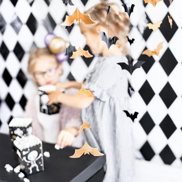 Girlande - Fledermuse - Schwarz