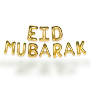 Ballongirlande - EID MUBARAK - Gold, 35 cm
