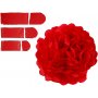 Papierpompons - rot - Durchm. 20+24+30 cm - 3 Stk