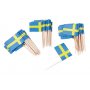 Kuchenspiee - Schwedische Flagge - 50er-Pack