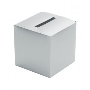 Kartenbox - Karten - Silber - 23 x 23 x 23 cm Kartenbox - Karten - Silber - 23 x 23 x 23 cm