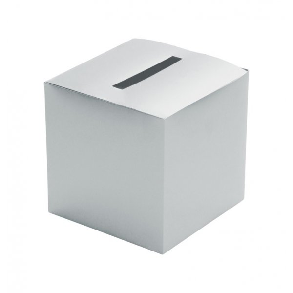 Kartenbox - Karten - Silber - 23 x 23 x 23 cm Kartenbox - Karten - Silber - 23 x 23 x 23 cm