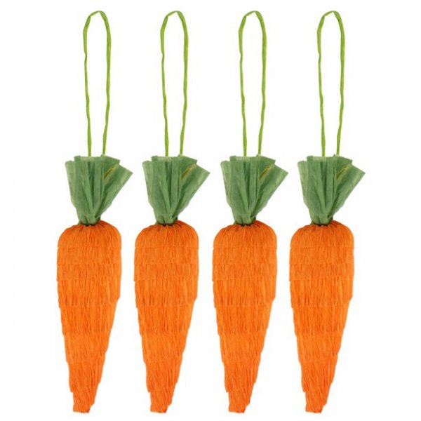 Hängende Dekorationen - Mini-Karotten - 4er-Pack Hängende Dekorationen - Mini-Karotten - 4er-Pack