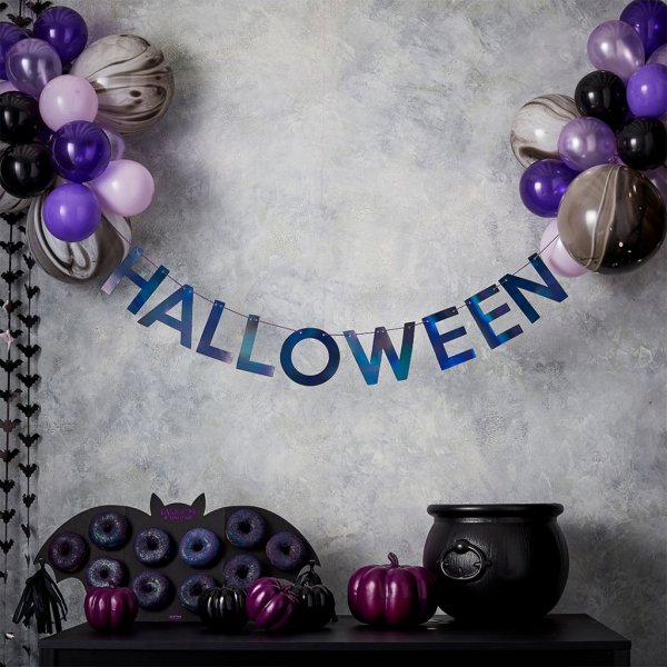 Girlande mit Luftballons - Halloween - Let's get Batty Girlande mit Luftballons - Halloween - Let's get Batty