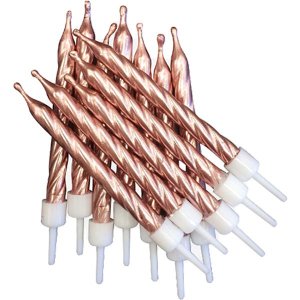 Kuchenkerzen - Metallic - Roségold - 12er-Pack Kuchenkerzen - Metallic - Roségold - 12er-Pack