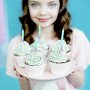 Kuchenkerzen - Ombre - Mint/Lila - 20er-Pack