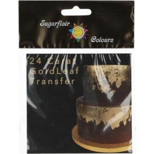 Essbares 24 Karat Gold zur Dekoration - Sugarflair - 8x8 cm Essbares 24 Karat Gold zur Dekoration - Sugarflair - 8x8 cm