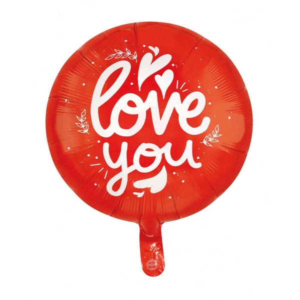 Folienballon - \\\"Ich liebe dich\\\" - Rot - 46 cm Folienballon - \\\"Ich liebe dich\\\" - Rot - 46 cm
