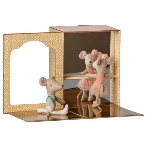 Ballerina-Mäuse im Tanzstudio - Kleine Schwester & Kleiner Bruder - Maileg Ballerina-Mäuse im Tanzstudio - Kleine Schwester & Kleiner Bruder - Maileg