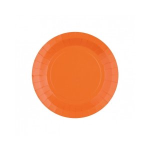 Pappteller - Orange - 17,5 cm - 10er-Packung Pappteller - Orange - 17,5 cm - 10er-Packung