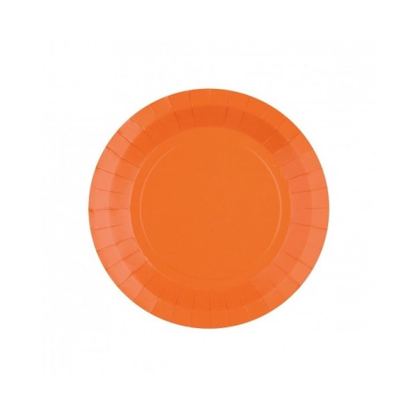 Pappteller - Orange - 17,5 cm - 10er-Packung Pappteller - Orange - 17,5 cm - 10er-Packung