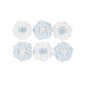 Dekorative Blumen - Blumen - Blau & Weiß - 6er-Packung Dekorative Blumen - Blumen - Blau & Weiß - 6er-Packung