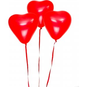 Herzballons - Rot - 30cm - 8 Stk Herzballons - Rot - 30cm - 8 Stk