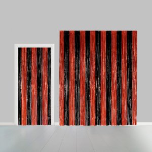 Vorhang - Schwarz/Orange - 100 x 240 cm Vorhang - Schwarz/Orange - 100 x 240 cm