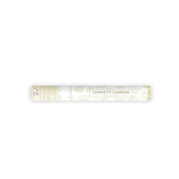 Konfettikanone Rosenblätter Creme Konfettikanone Rosenblätter Creme