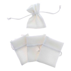 Stoffbeutel - Creme - 4er-Pack Stoffbeutel - Creme - 4er-Pack