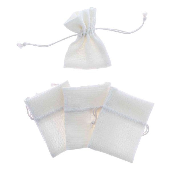 Stoffbeutel - Creme - 4er-Pack Stoffbeutel - Creme - 4er-Pack