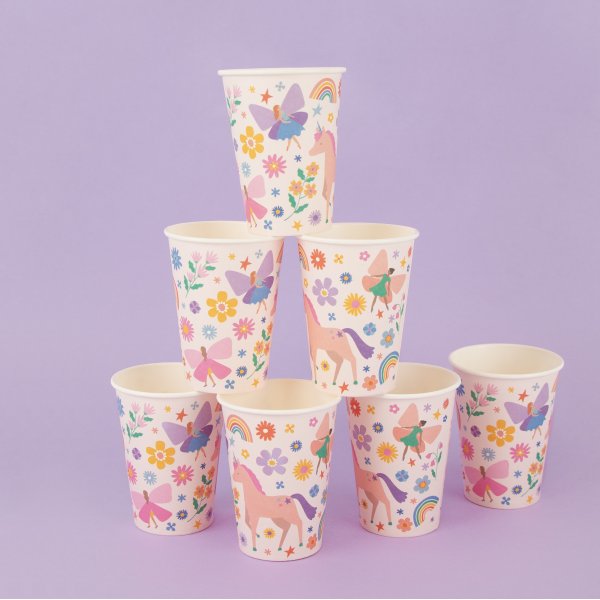 Pappbecher - Verzaubertes Einhorn - 8er-Pack Pappbecher - Verzaubertes Einhorn - 8er-Pack