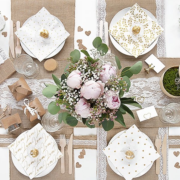 Band - Jute/Spitze - 5 cm Band - Jute/Spitze - 5 cm