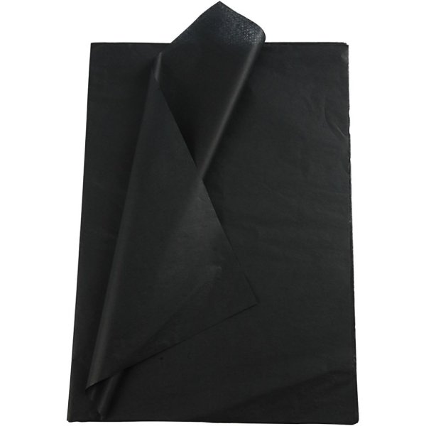 Seidenpapier - 10 Blatt - Schwarz Seidenpapier - 10 Blatt - Schwarz